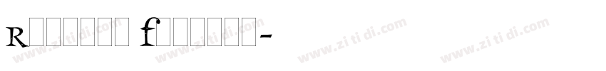 Romance Frances字体转换